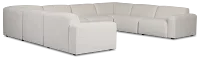 Baylor Light Beige Fabric 8-piece Modular Sectional