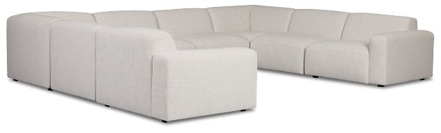 Baylor Light Beige Fabric 8-piece Modular Sectional