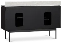 Nomad Black 60" Double Bathroom Vanity