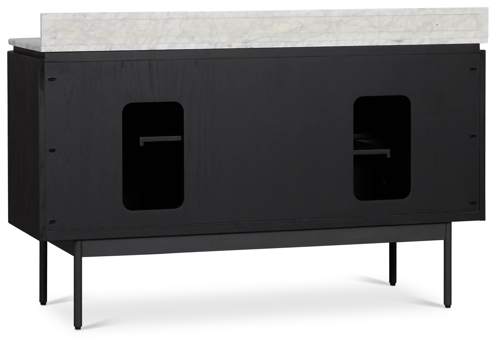 Nomad Black 60" Double Bathroom Vanity Nomad Black 60" Double Bathroom Vanity