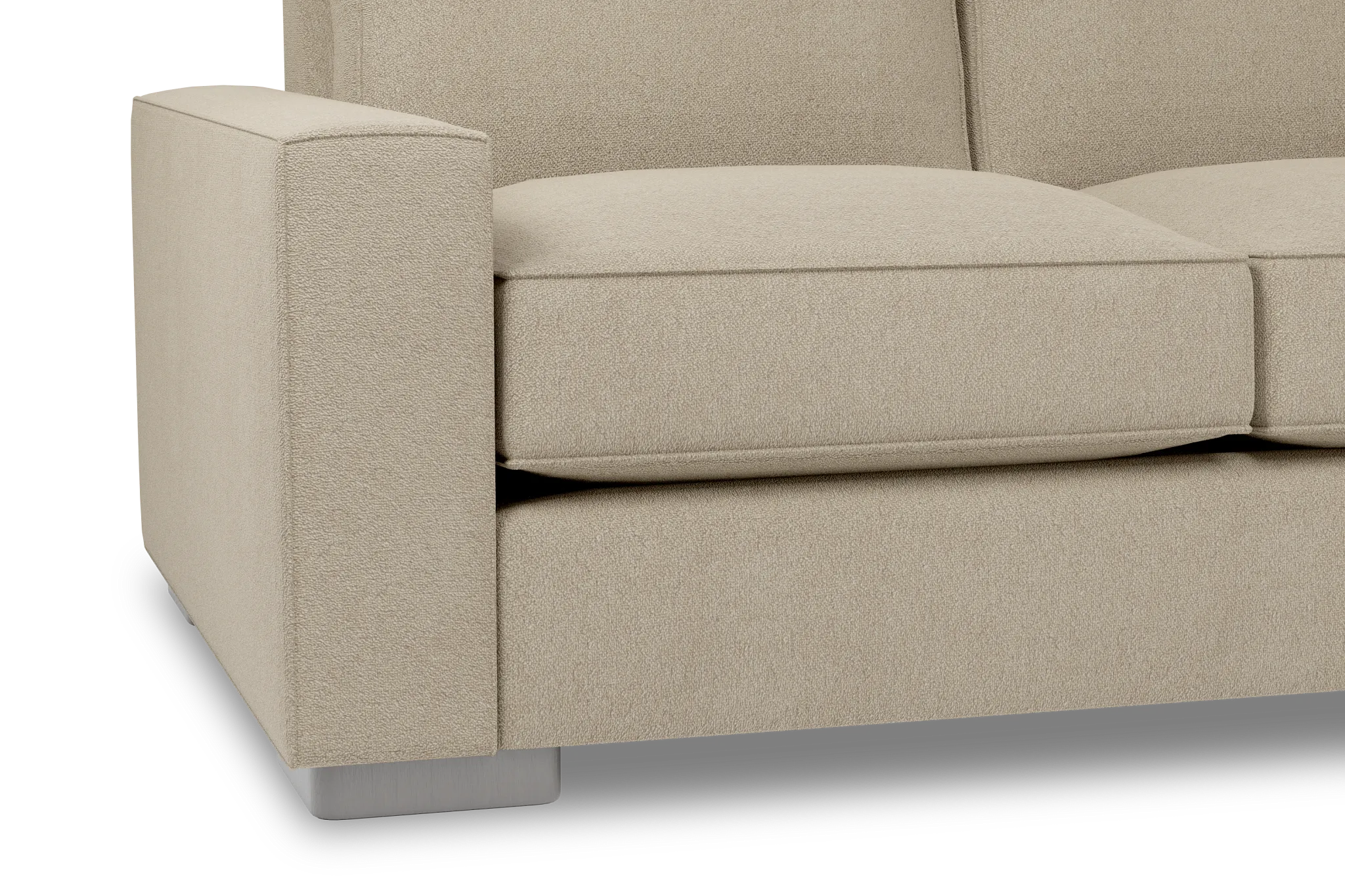 Edgewater Elite Taupe 96" Sofa W/ 3 Cushions