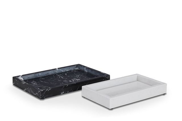 Candice White Marble Tray