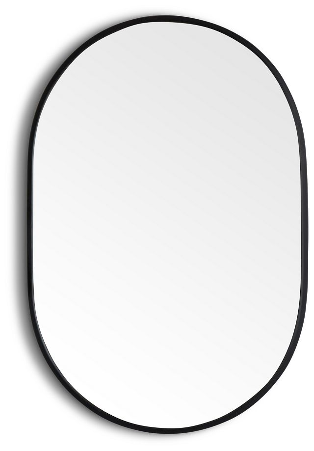 Ezra Black Medium Mirror