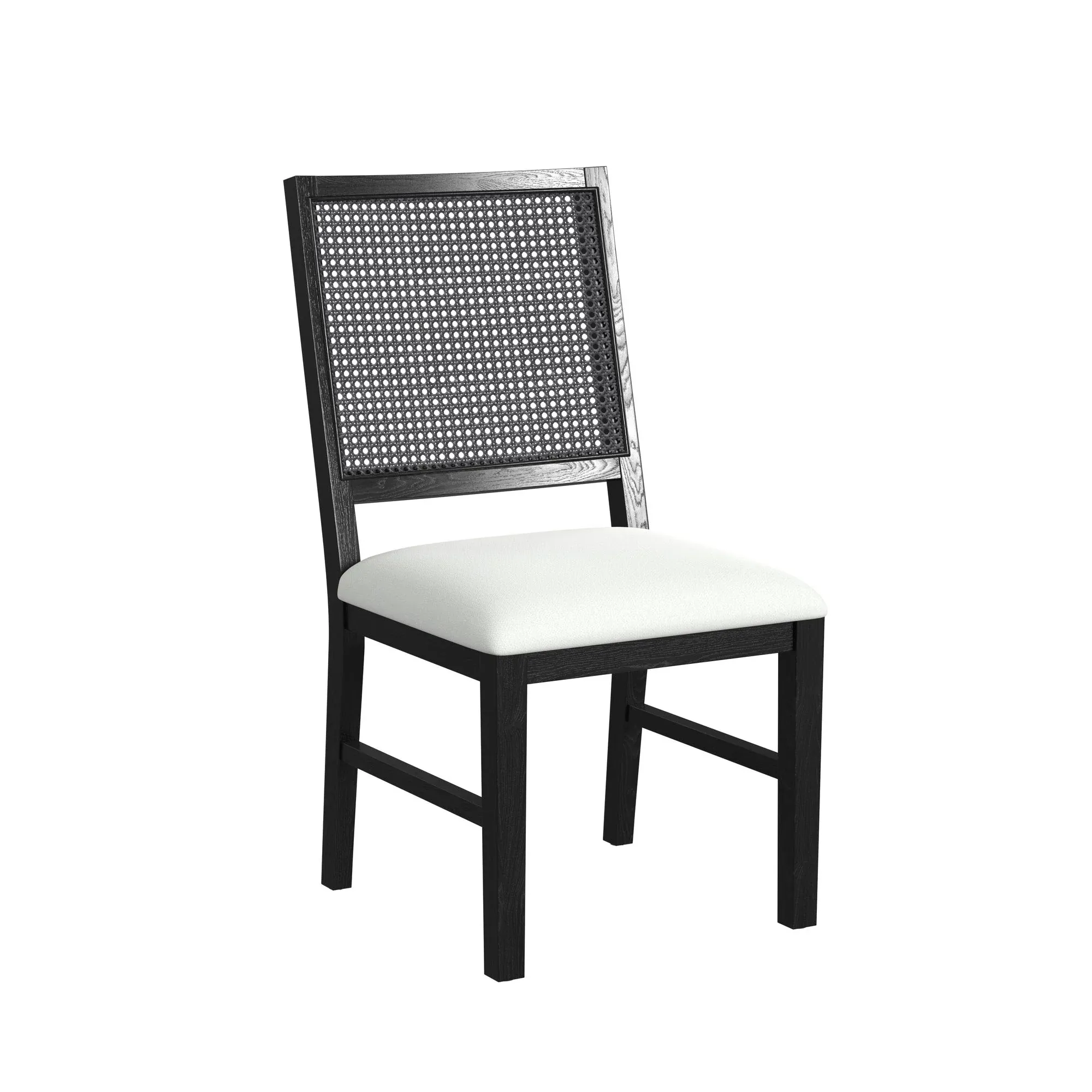 Brady Black Upholstered Side Chair