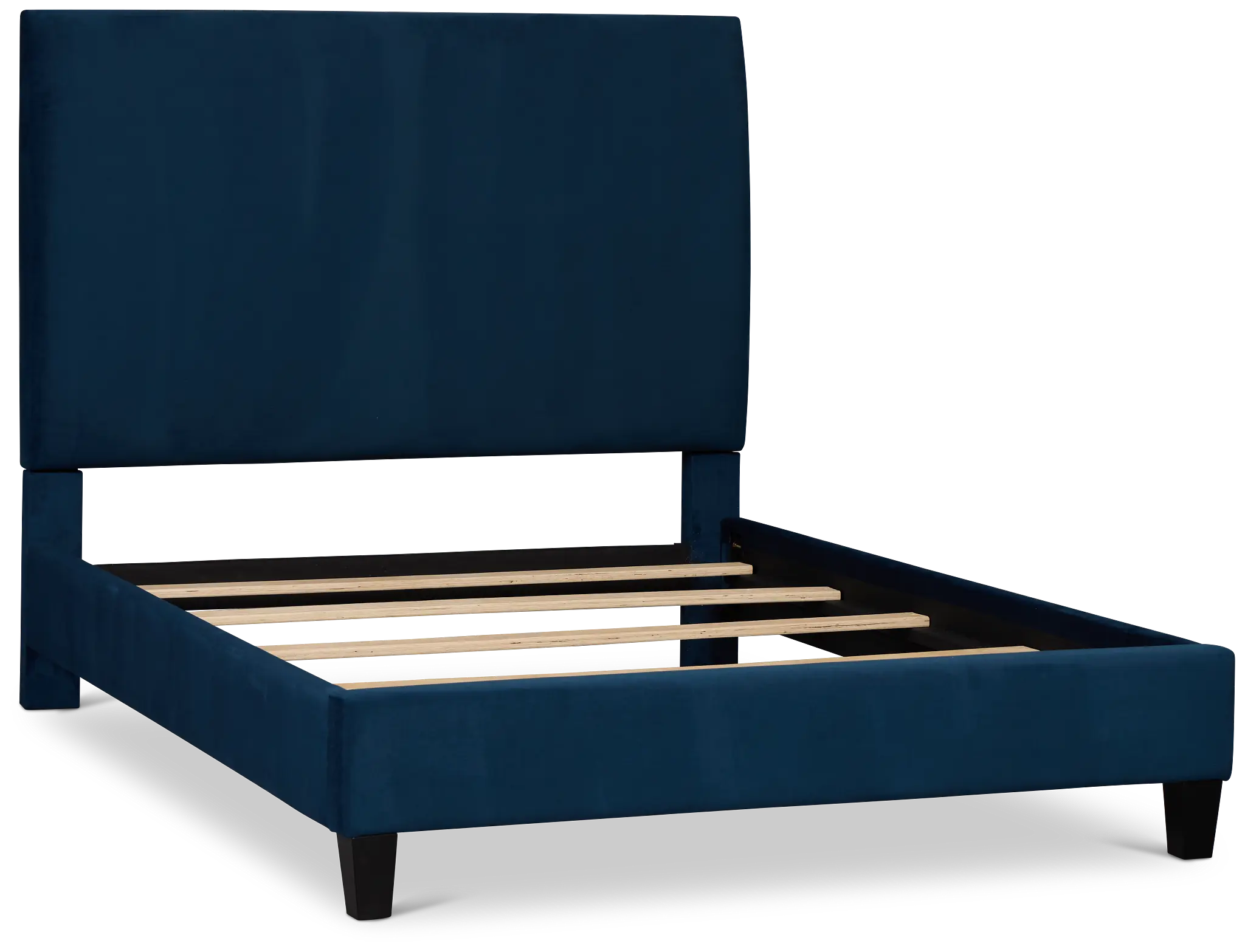 Lucy Dark Blue Uph Platform Bed Lucy Dark Blue Uph Platform Bed