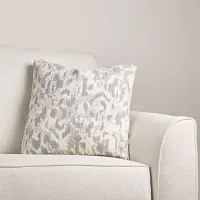 Aurora Gray 18" Square Accent Pillow