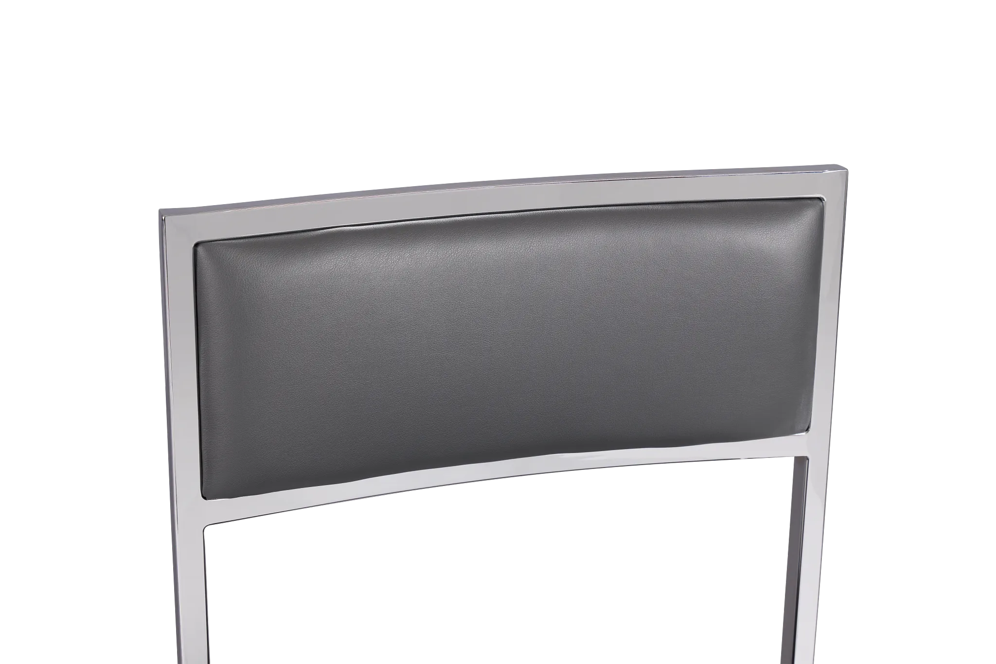 Amalfi Gray Stnl Steel Upholstered Side Chair