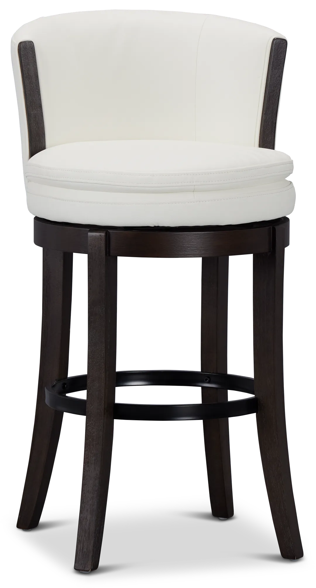 Vance White Micro 30" Swivel Barstool