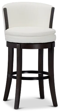 Vance White Micro 30" Swivel Barstool