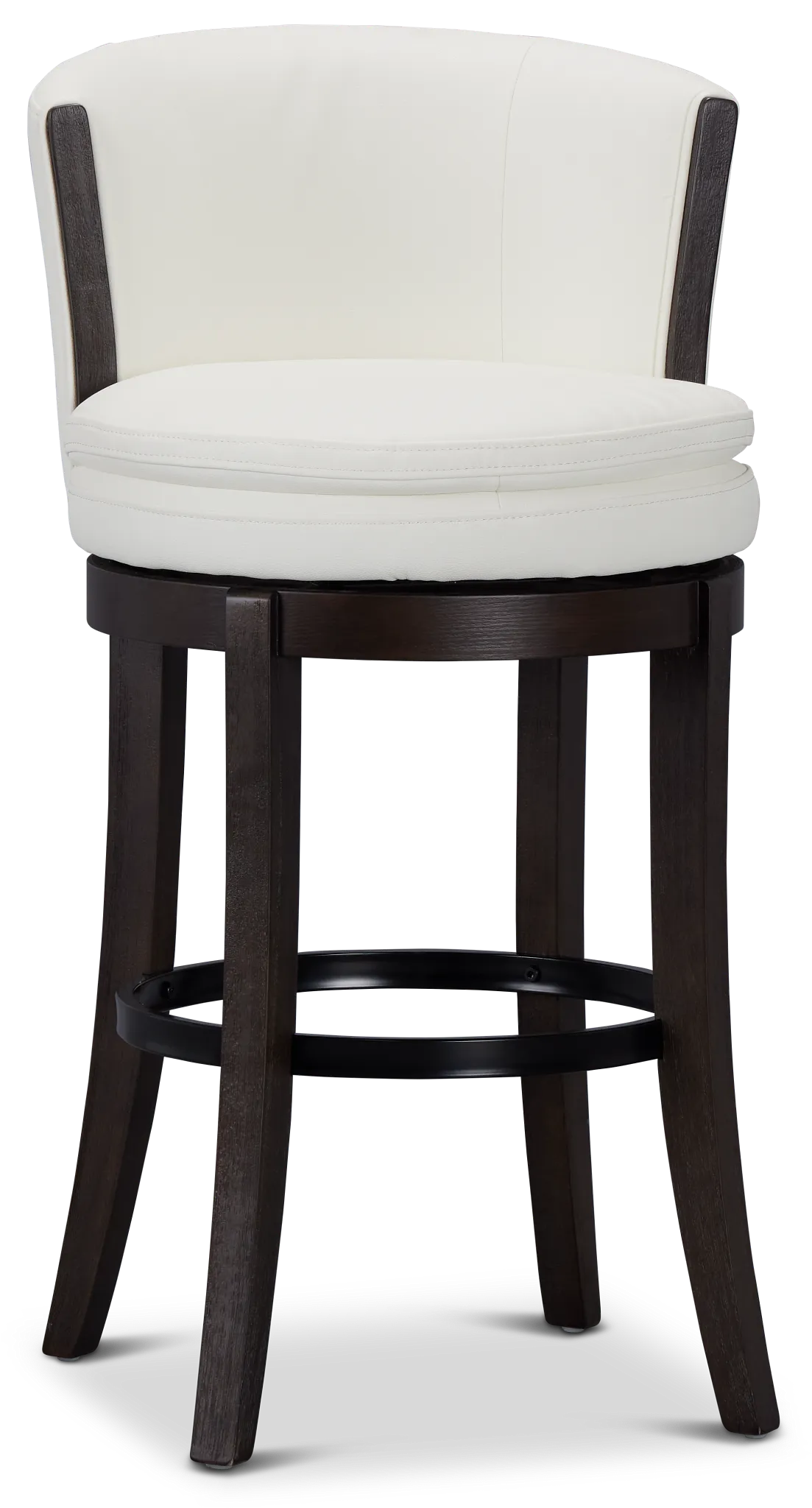 Vance White Micro 30" Swivel Barstool