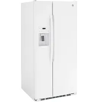 Ge Profile 23 Series White Side By Side Refrigerator
