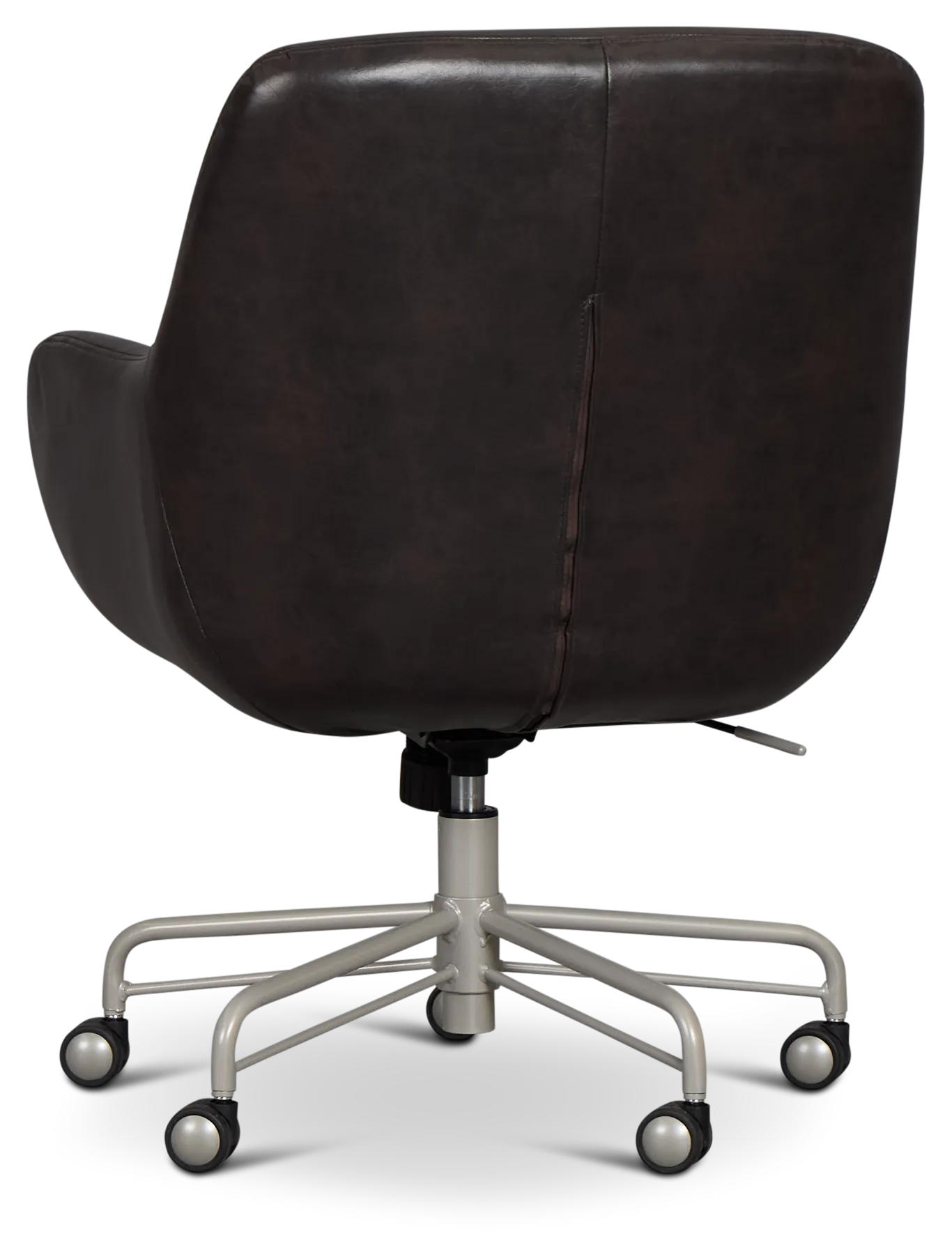 Ophelia Dark Brown Upholstered Desk Chair