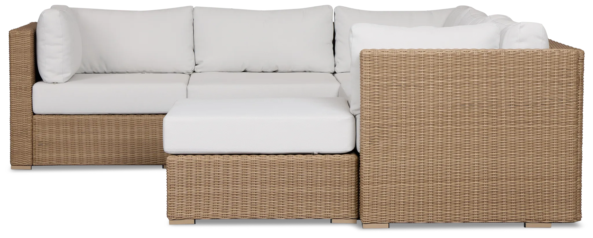 Montecito Light Tone 6-piece Modular Sectional With Light Beige Cushion