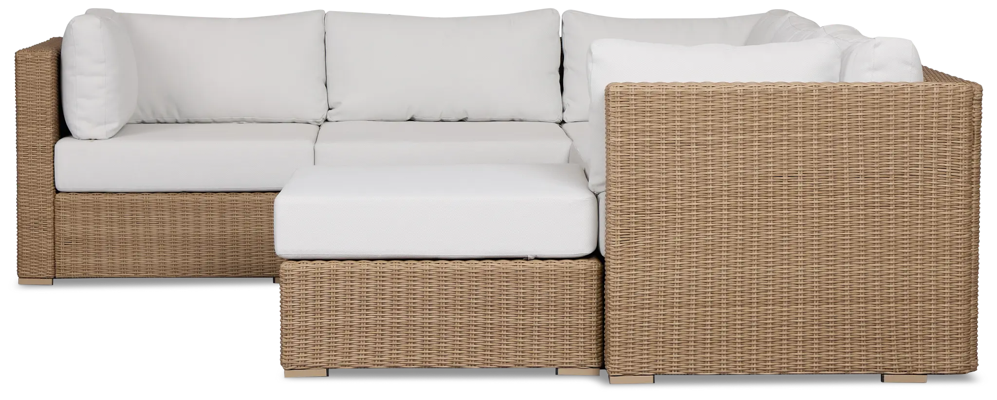 Montecito Light Tone 6-piece Modular Sectional With Light Beige Cushion Montecito Light Tone 6-piece Modular Sectional With Light Beige Cushion