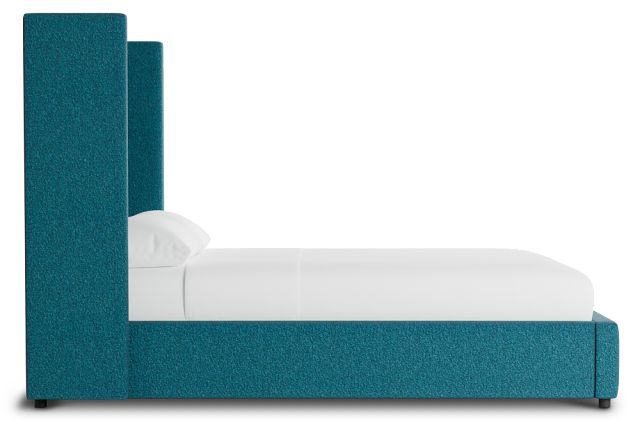 Captiva Elite Teal 60" Upholstered Shelter Bed