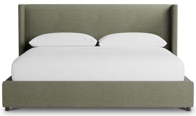Captiva Sutton Green 48" Upholstered Shelter Bed