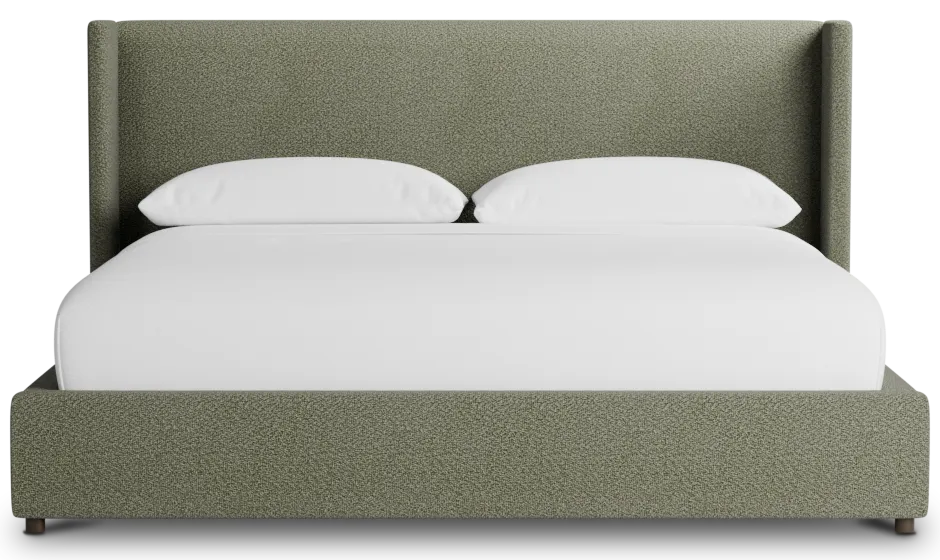 Captiva Sutton Green 48" Upholstered Shelter Bed