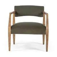 Four Hands Tyler Dark Green Velvet Accent Chair