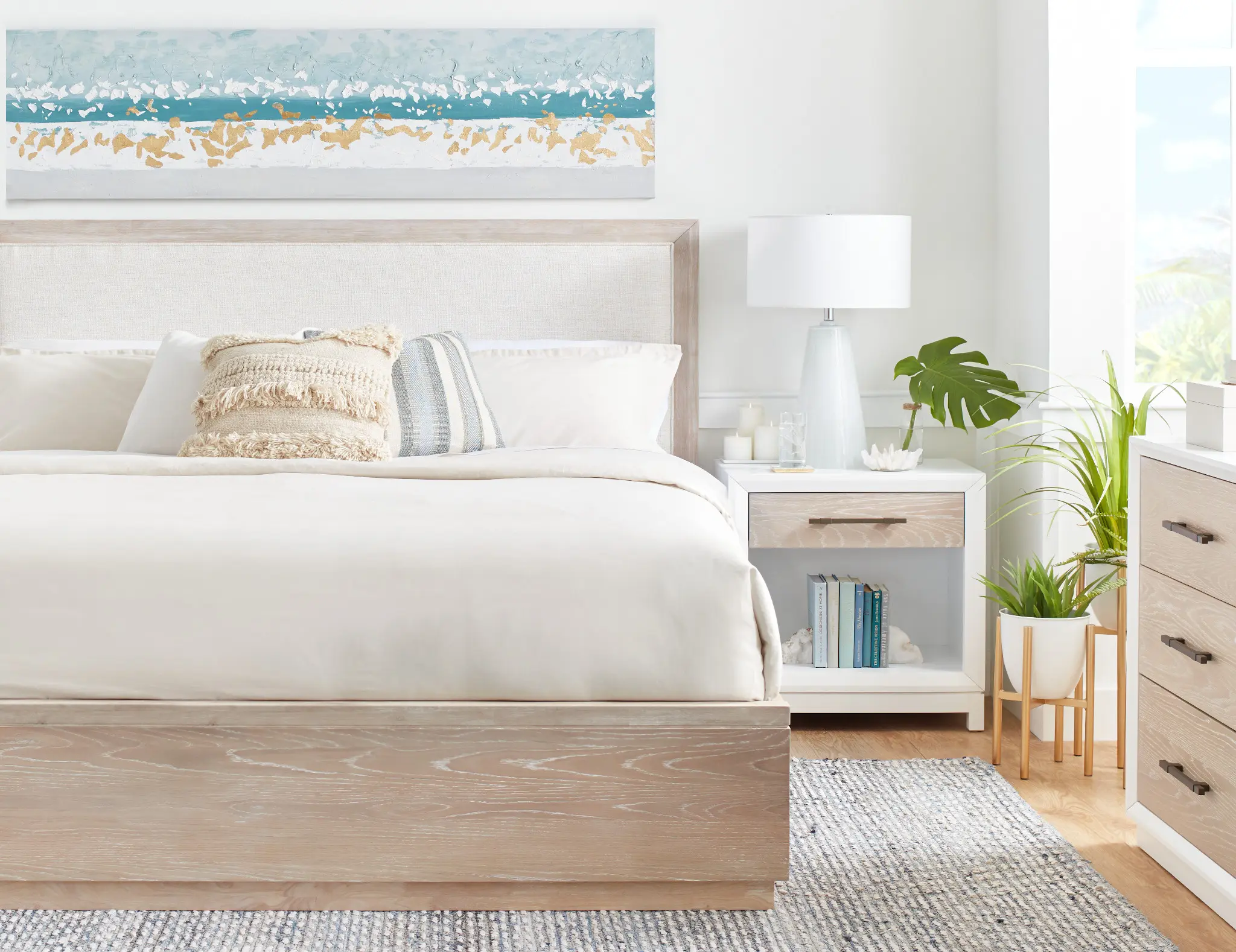 Boca Grande Two-tone Uph Platform Bed Boca Grande Two-tone Uph Platform Bed