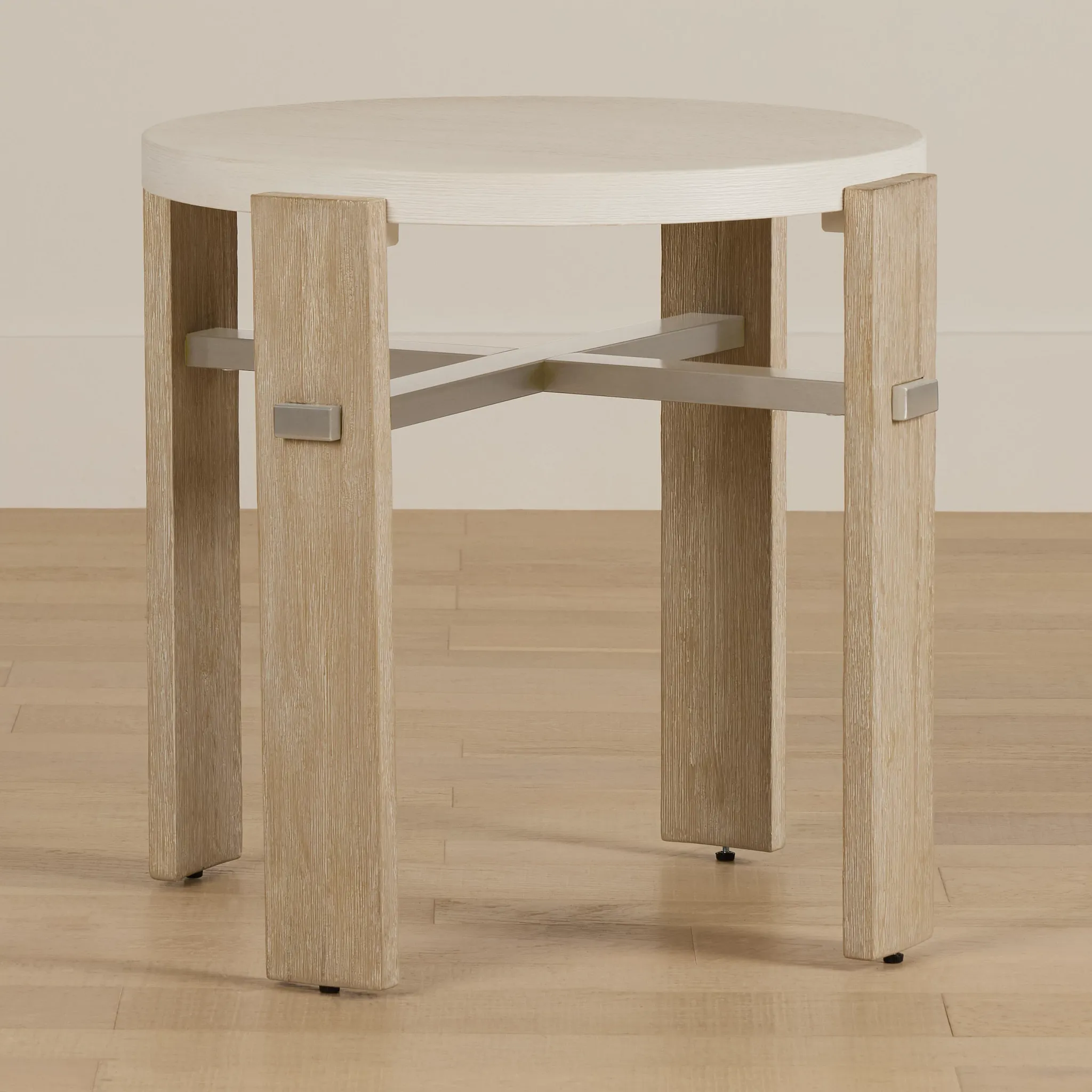 Miramar Light Tone Round End Table