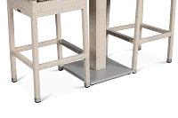 Bahia Gray 27" Pub Table & 2 Barstools