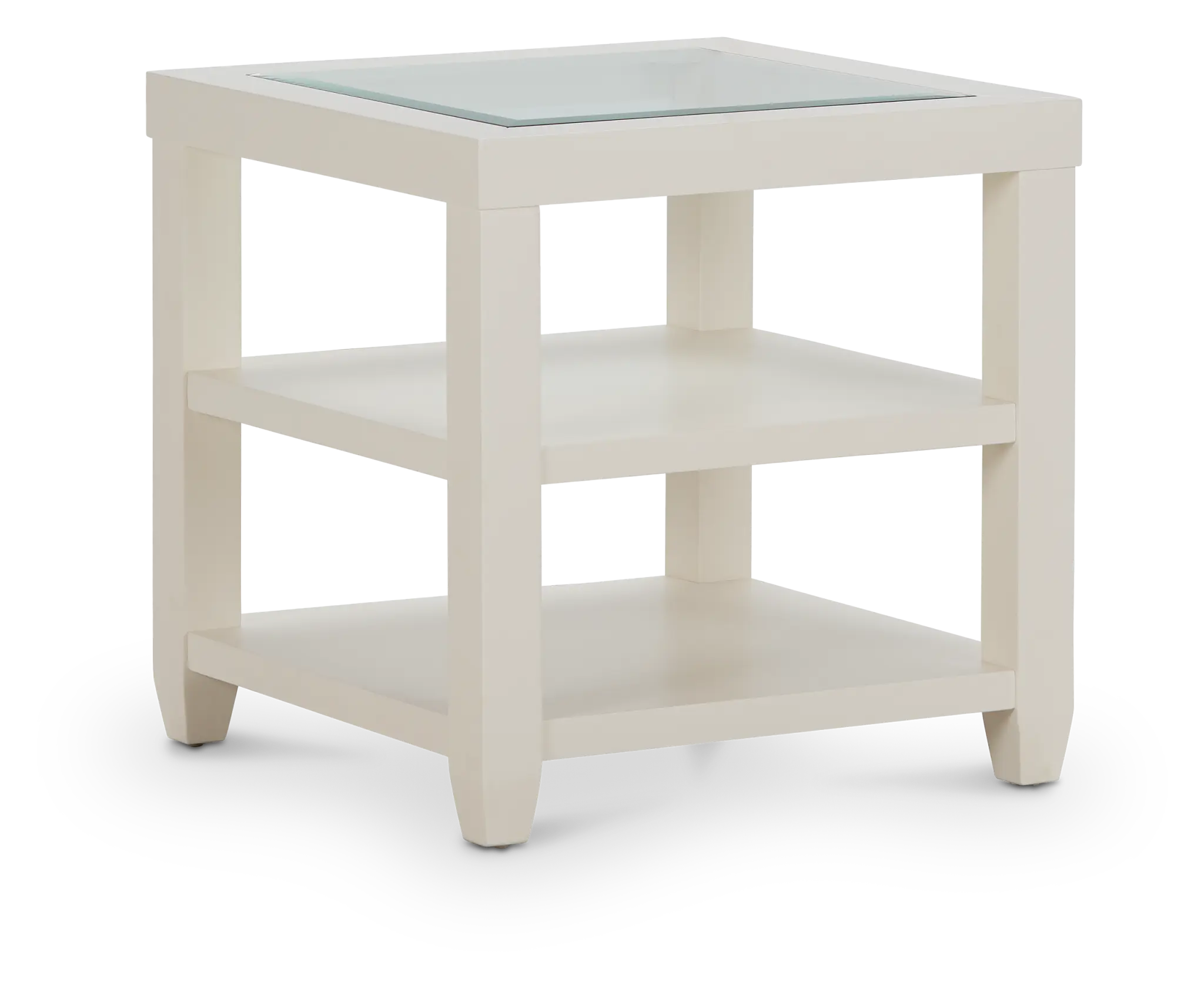 Hurley White Square End Table Hurley White Square End Table