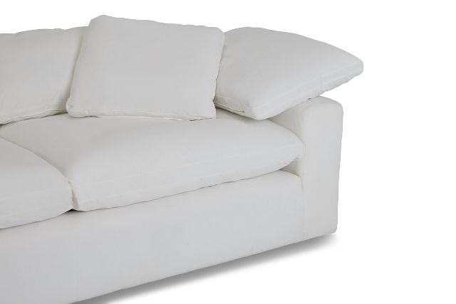 Nixon White Fabric Sofa