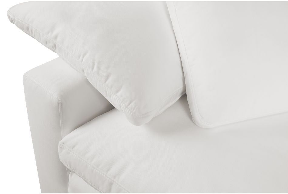 Nixon White Fabric Sofa