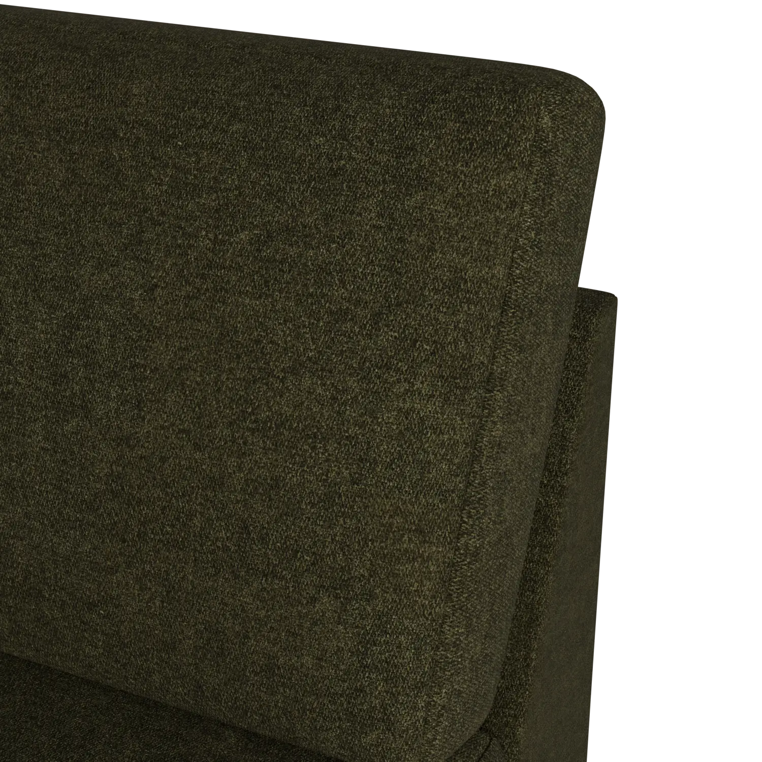 Citymod Green Fabric Armless Chair Citymod Green Fabric Armless Chair
