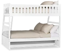 Charleston White Trundle Bunk Bed