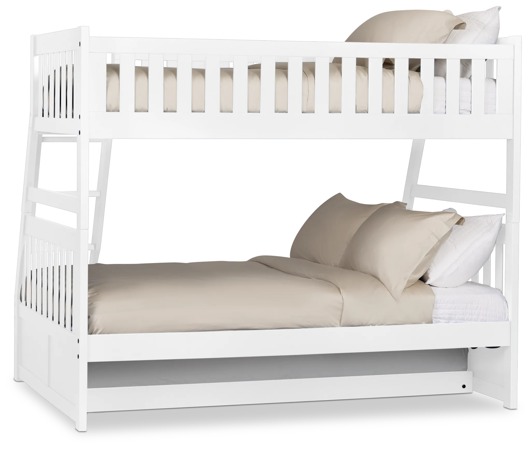 Charleston White Trundle Bunk Bed