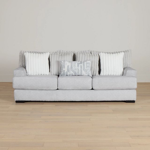Kylie Light Gray Fabric Sofa