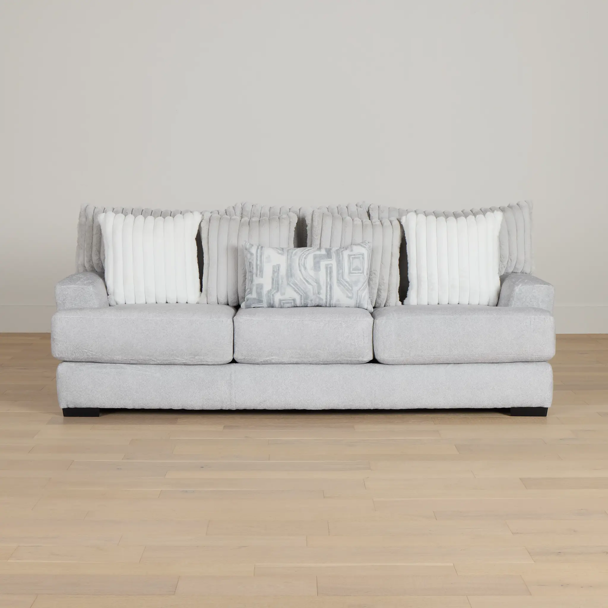 Kylie Light Gray Fabric Sofa Kylie Light Gray Fabric Sofa
