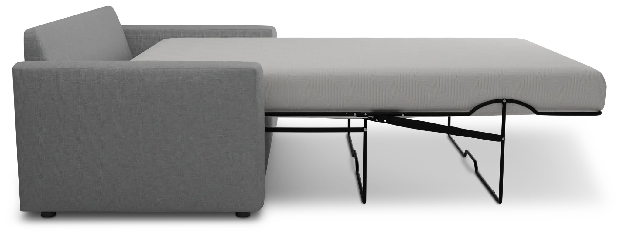 Siesta Suave Gray Fabric Memory Foam Sleeper Siesta Suave Gray Fabric Memory Foam Sleeper