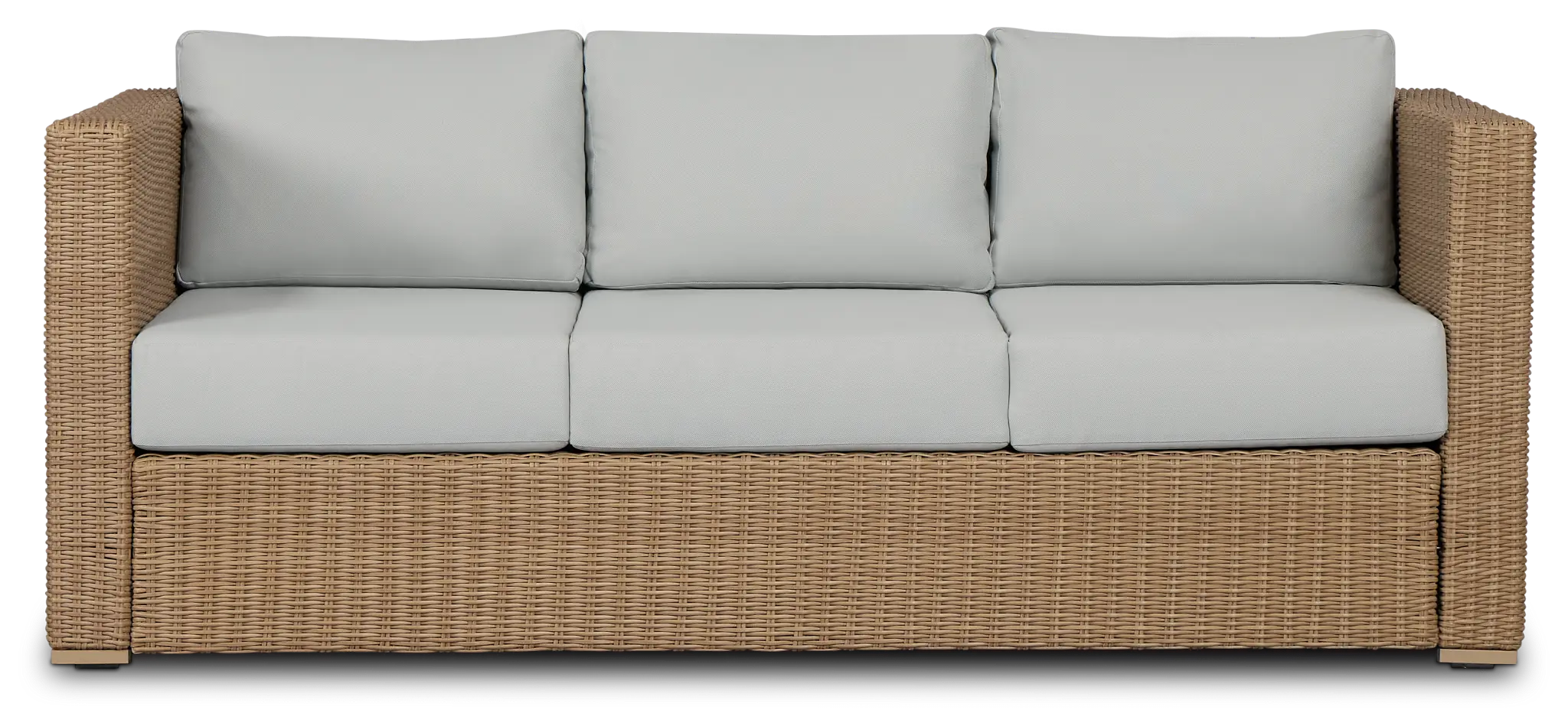 Montecito Light Tone Sofa With Light Blue Cushions Montecito Light Tone Sofa With Light Blue Cushions