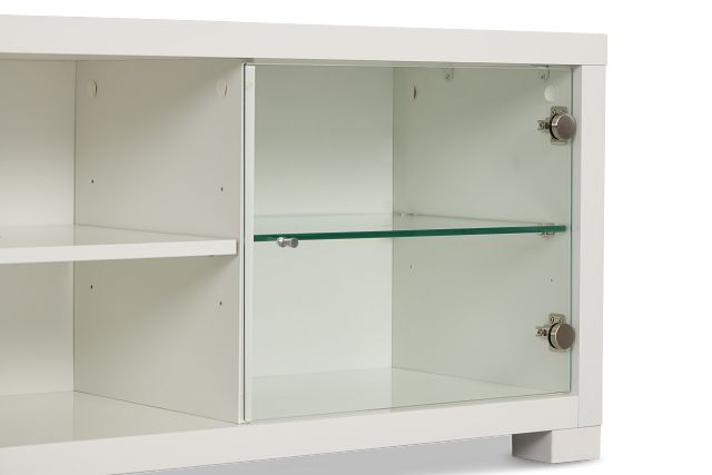 Doral White 85" Tv Stand