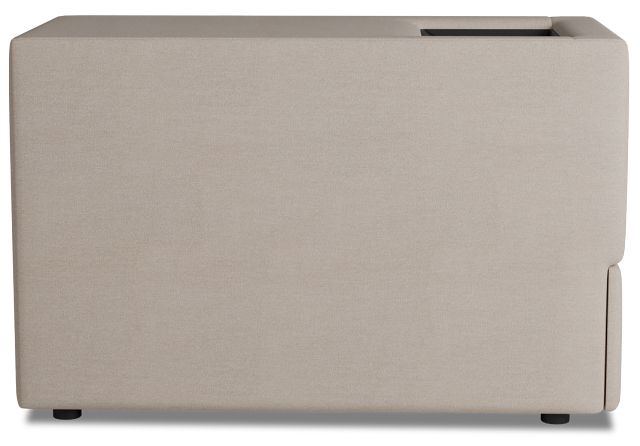 Citymod Beige Fabric Itable Media Console With Storage Drawer