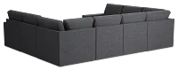 Citymod Dark Gray Fabric 8-piece Modular Sectional