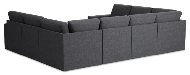 Citymod Dark Gray Fabric 8-piece Modular Sectional