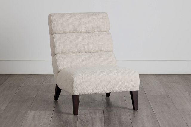Emily Beige Fabric Accent Chair