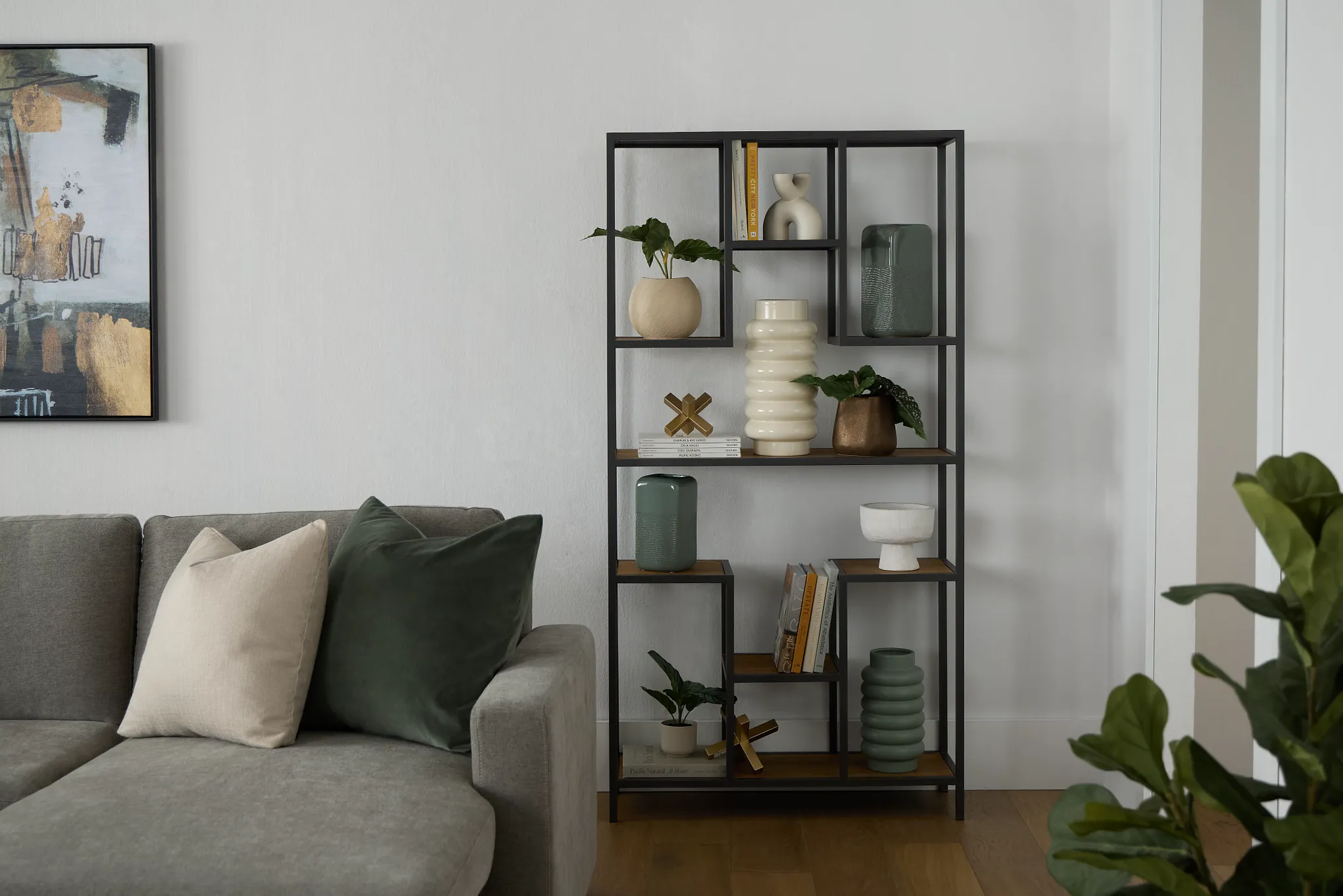 Mila2 Silver Bookcase