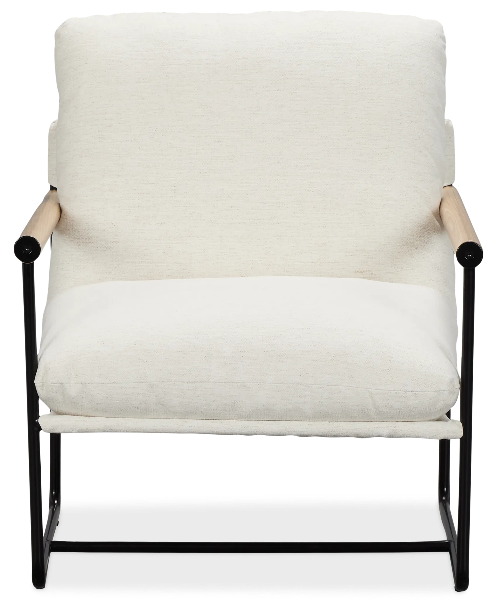 Margo White Fabric Accent Chair