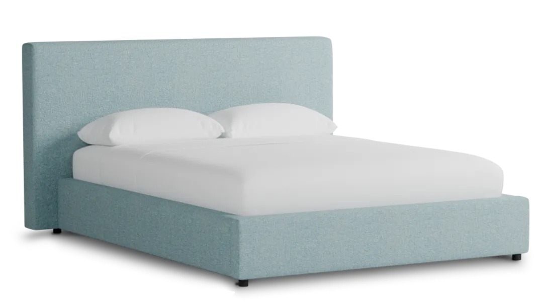 Grayton Elite Light Blue 44" Upholstered Platform Bed