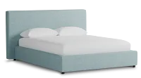 Grayton Elite Light Blue 44" Upholstered Platform Bed
