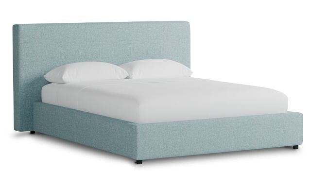 Grayton Elite Light Blue 44" Upholstered Platform Bed