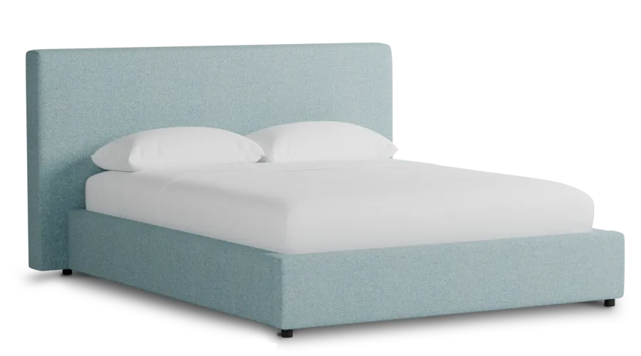 Grayton Elite Light Blue 44" Upholstered Platform Bed