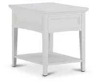 Heron Cove White Rectangular End Table