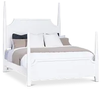 Carolina White Poster Bed