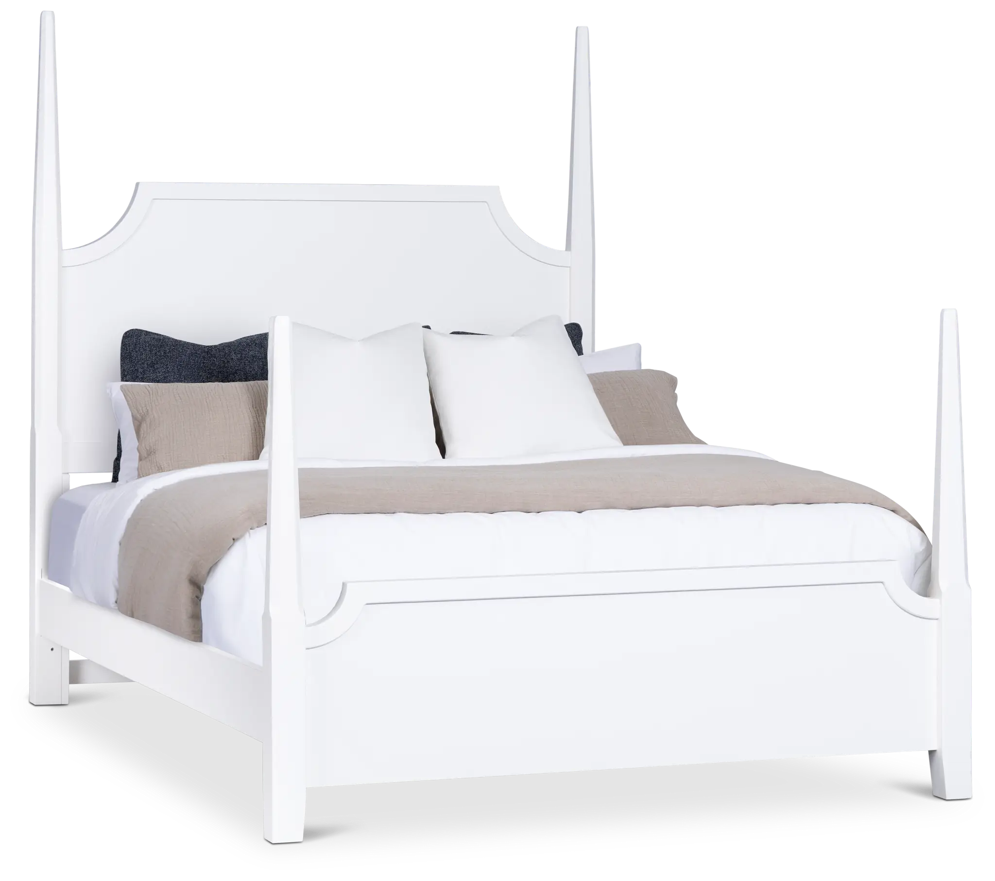 Carolina White Poster Bed Carolina White Poster Bed