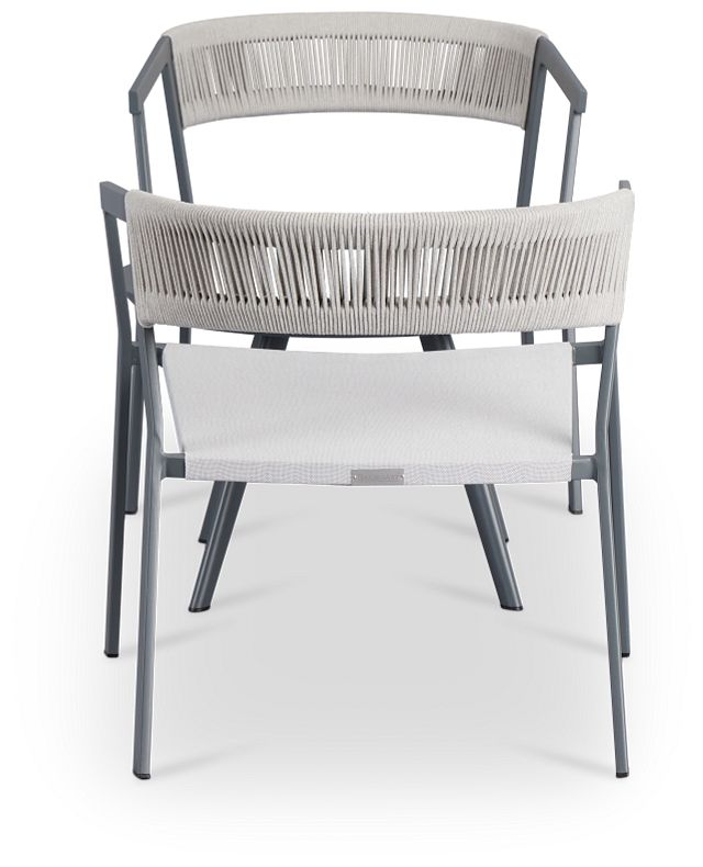 Valencia Gray Outdoor Chat Set